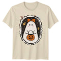 Cute Ghost Trick Or Treat Pumpkin T-Shirt Cute Halloween Halloween Gift Unisex T-shirt, Sweatshirt, Hoodie, Long Sleeve Tee - T-Shirt, Sweatshirt, Hoodie