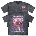 Thought Y2K Unisex Mens Carbon Grey 240gsm French Terry Acid Wash T-Shirt Grunge Unisex T-shirt, Sweatshirt, Hoodie, Long Sleeve Tee - T-Shirt, Sweatshirt, Hoodie