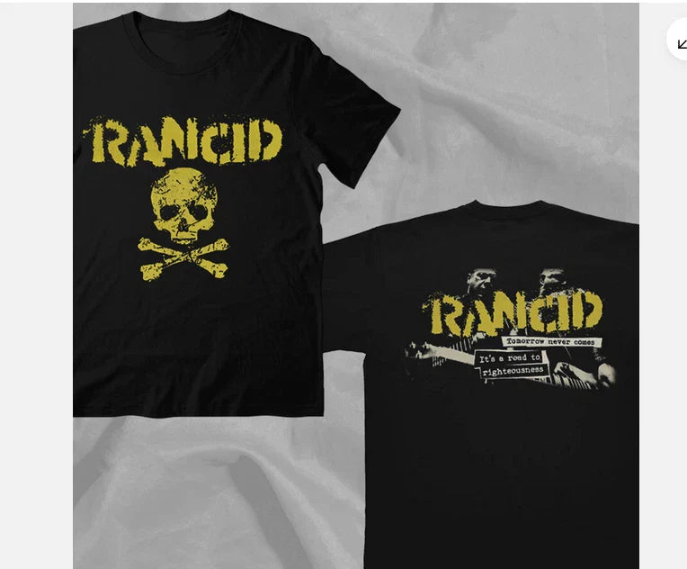 Rancid 90s Punk Rock Band Retro Black Double Sided T-Shirt Unisex T-shirt, Sweatshirt, Hoodie, Long Sleeve Tee - T-Shirt, Sweatshirt, Hoodie