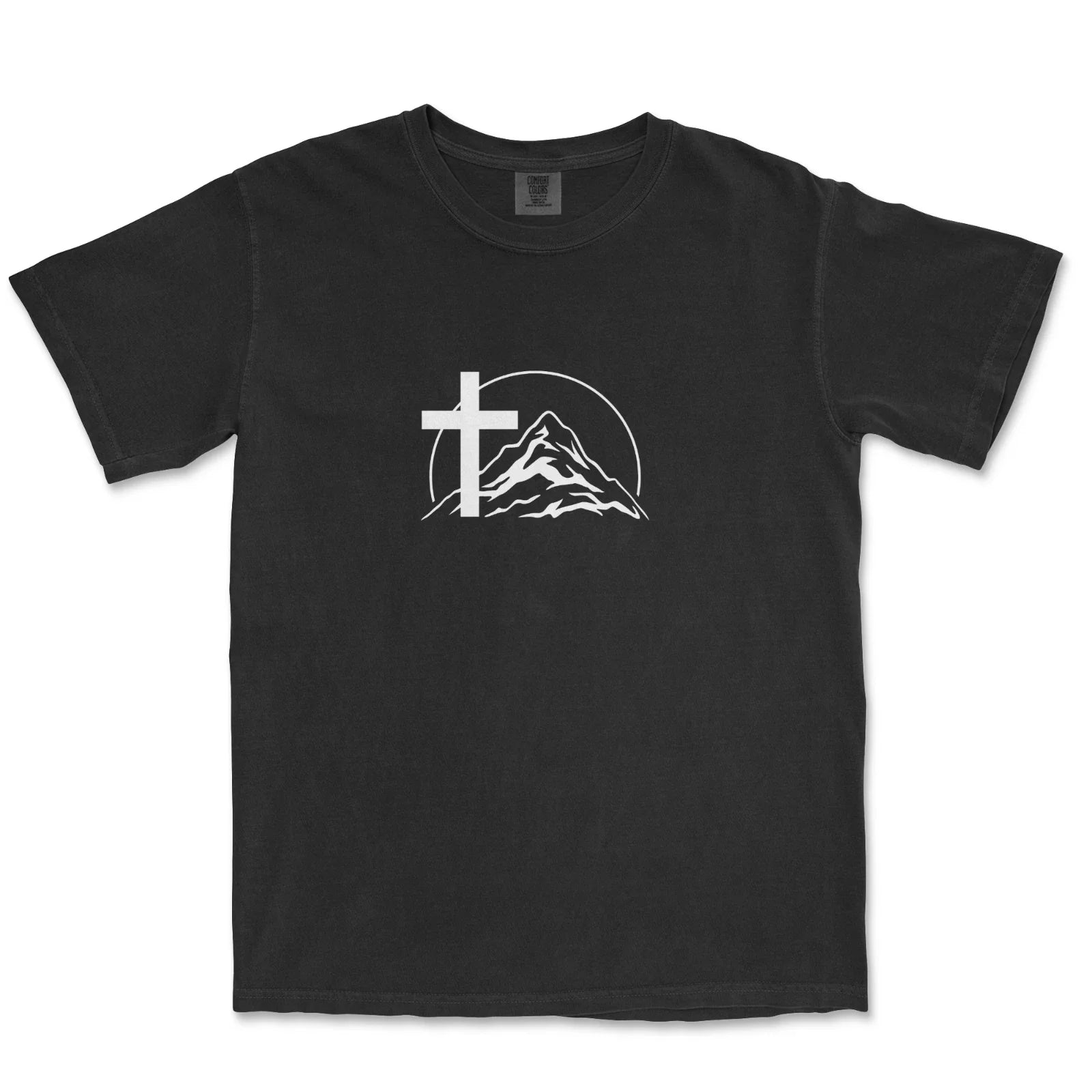 Mountain Cross Shirt Minimalist Christian Shirts for Men Jesus Shirts for Men Unisex T-shirt, Sweatshirt, Hoodie, Long Sleeve Tee - T-Shirt, Sweatshirt, Hoodie