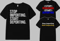 Anti Migrants Tee Stop the boats Anti starmer UK Protest Slogan Men T-Shirt Top Unisex T-shirt, Sweatshirt, Hoodie, Long Sleeve Tee - T-Shirt, Sweatshirt, Hoodie
