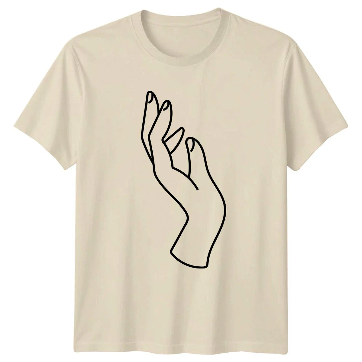 Elegant Hand Gesture Minimal Line Womens T-Shirt Minimalist Art Art Birthday Unisex T-shirt, Sweatshirt, Hoodie, Long Sleeve Tee - T-Shirt, Sweatshirt, Hoodie