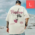 Men s short sleeve T shirt (Rose L White) Spring Autumn Simple Clothing Top 038 Unisex T-shirt, Sweatshirt, Hoodie, Long Sleeve Tee - T-Shirt, Sweatshirt, Hoodie