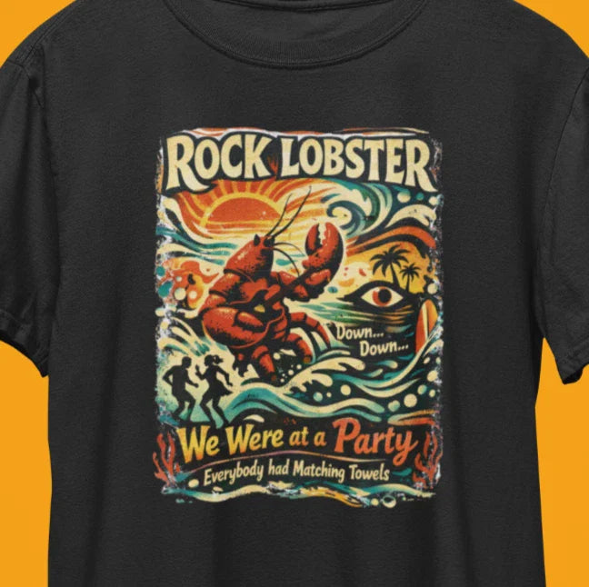 Rock Lobster T-Shirt / Retro B-52 Cool Vintage Alternative Indie Punk Rock Tee Unisex T-shirt, Sweatshirt, Hoodie, Long Sleeve Tee - T-Shirt, Sweatshirt, Hoodie