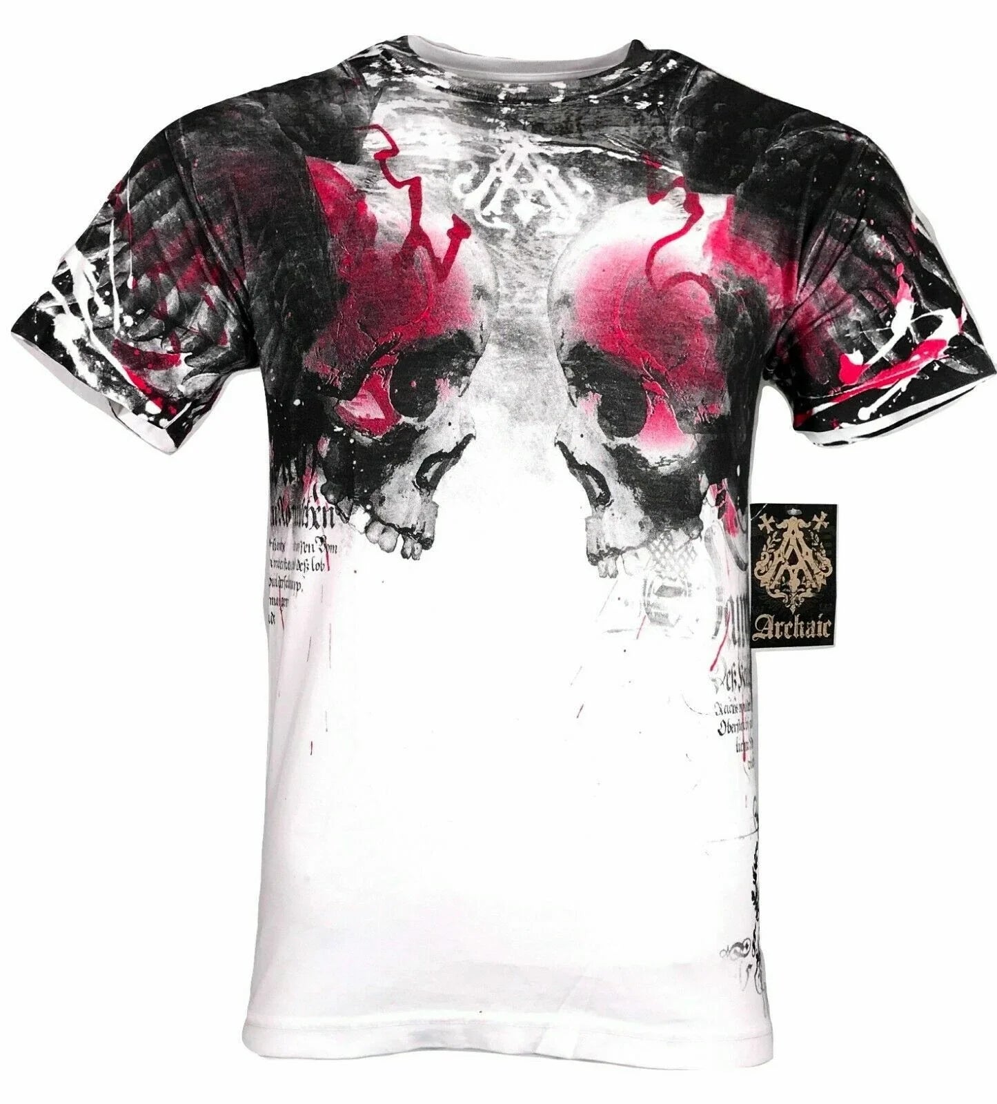 ARCHAIC by AFFLICTION Men's T-Shirt Skulls Crushers White Biker S-45XL $40 Unisex T-shirt, Sweatshirt, Hoodie, Long Sleeve Tee - T-Shirt, Sweatshirt, Hoodie
