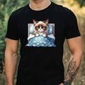Mens Grumpy Cat Print Cotton T-Shirt Size XS to 5XL Unisex T-shirt, Sweatshirt, Hoodie, Long Sleeve Tee - T-Shirt, Sweatshirt, Hoodie