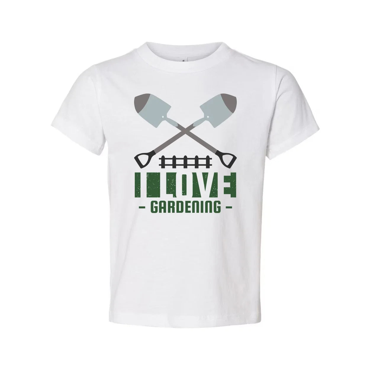 Unisex Gardening T Shirt With Crossed Shovels Emblem And Love Gardening Graphic Unisex T-shirt, Sweatshirt, Hoodie, Long Sleeve Tee - T-Shirt, Sweatshirt, Hoodie