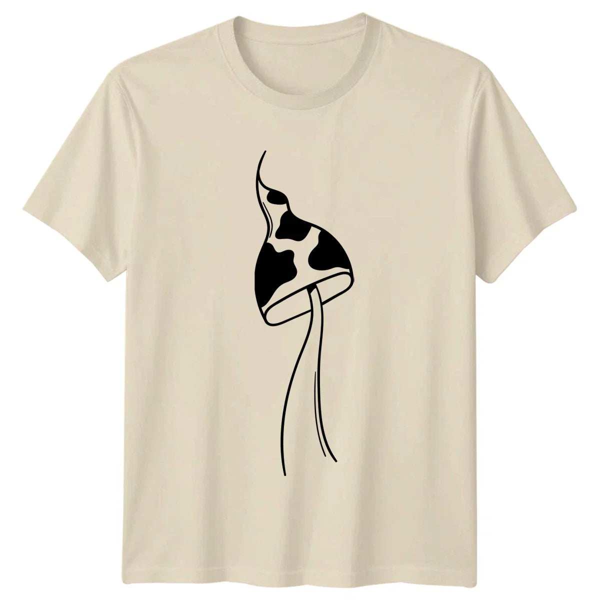 Boho Mushroom Cow Print Aesthetic T-Shirt Mushroom Birthday Gift For Him And Her Unisex T-shirt, Sweatshirt, Hoodie, Long Sleeve Tee - T-Shirt, Sweatshirt, Hoodie