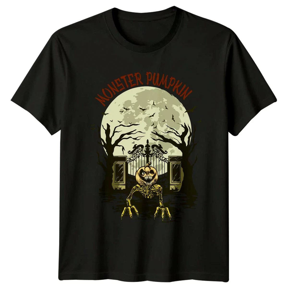 Monster Pumpkin T-Shirt Horror Pumpkin Halloween Halloween Gift For Him And Her Unisex T-shirt, Sweatshirt, Hoodie, Long Sleeve Tee - T-Shirt, Sweatshirt, Hoodie