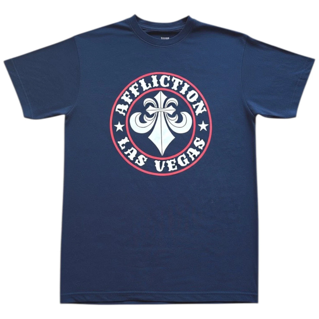 Mens Affliction Divio Las Vegas Fleur De Lis Black Y2K Graphic Tee T-Shirt S-XXL Unisex T-shirt, Sweatshirt, Hoodie, Long Sleeve Tee - T-Shirt, Sweatshirt, Hoodie
