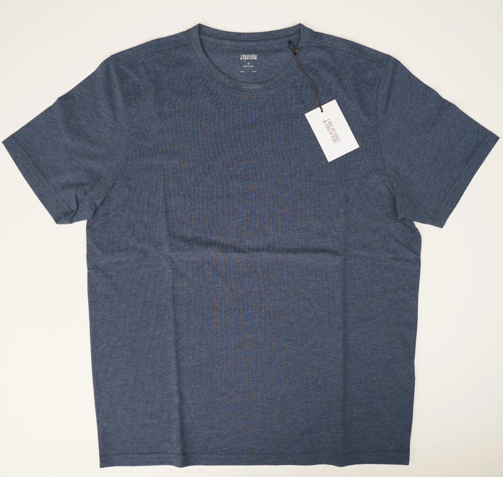 ORCHARD & BROOME Heather Blue T-Shirt Regular Fit Pima Stretch Lightweight M Unisex T-shirt, Sweatshirt, Hoodie, Long Sleeve Tee - T-Shirt, Sweatshirt, Hoodie