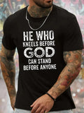 He Who God Graphic Men's Short Sleeve T-shirt, Comfy Stretchy Trendy Tees For Su Unisex T-shirt, Sweatshirt, Hoodie, Long Sleeve Tee - T-Shirt, Sweatshirt, Hoodie