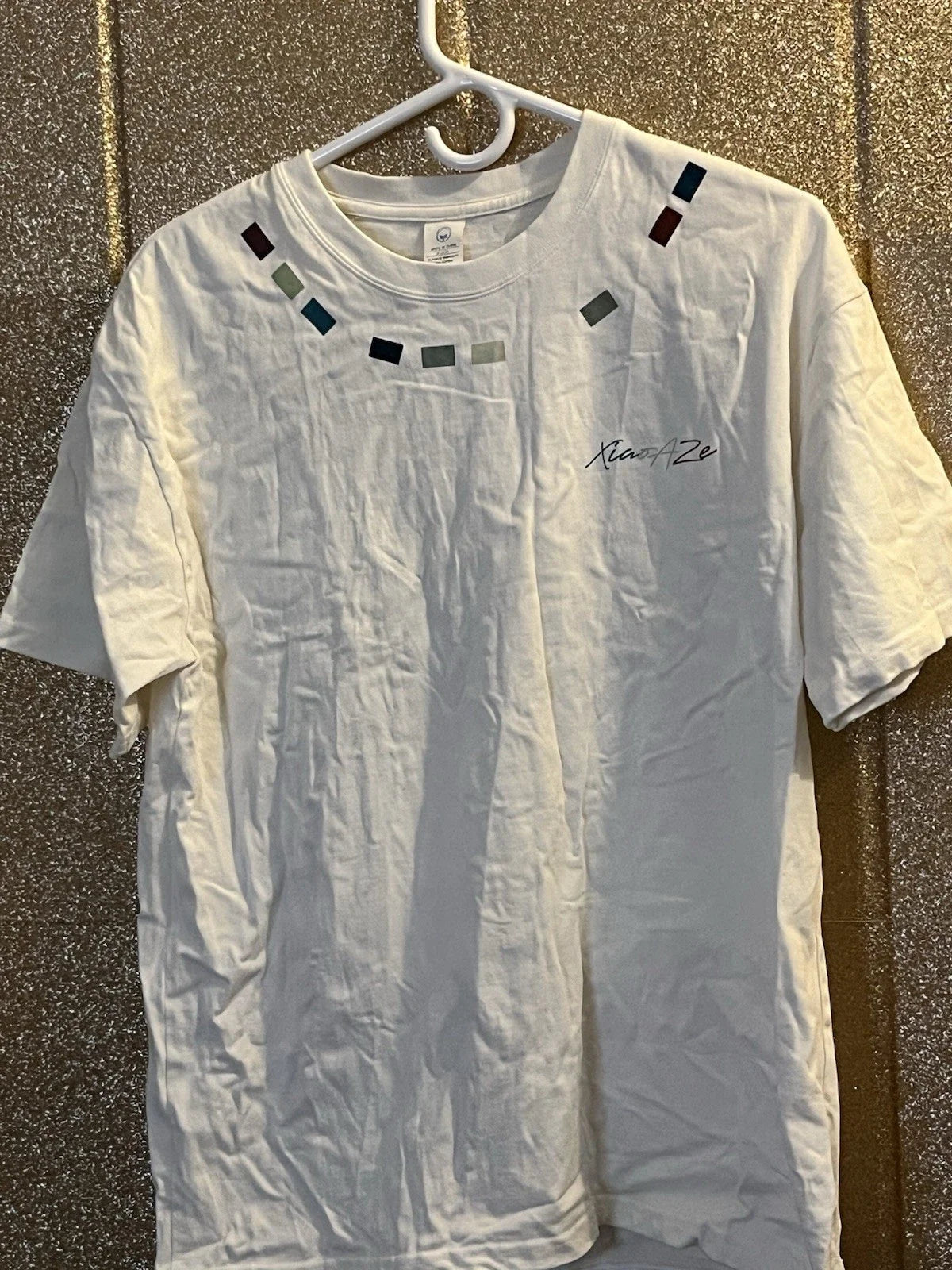 XianAZe White Graphic Print Cotton T-Shirt Men M Short Sleeve Crew Neck Unisex T-shirt, Sweatshirt, Hoodie, Long Sleeve Tee - T-Shirt, Sweatshirt, Hoodie