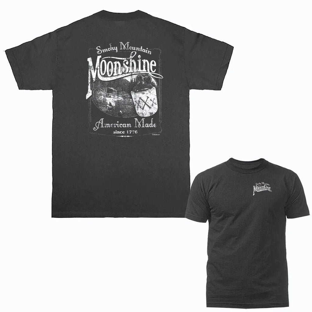 American Made Moonshine Whiskey Funny Joke Humor Humorous Graphic T-shirt Unisex T-shirt, Sweatshirt, Hoodie, Long Sleeve Tee - T-Shirt, Sweatshirt, Hoodie