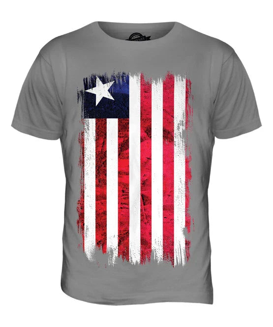 LIBERIA GRUNGE FLAG MENS T SHIRT TEE SHIRT XS S M L XL 2XL 3XL 4XL 5XL Unisex T-shirt, Sweatshirt, Hoodie, Long Sleeve Tee - T-Shirt, Sweatshirt, Hoodie