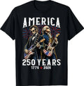George Washington Abe Lincoln Playing Guitar 250th America T-Shirt Unisex T-shirt, Sweatshirt, Hoodie, Long Sleeve Tee - T-Shirt, Sweatshirt, Hoodie