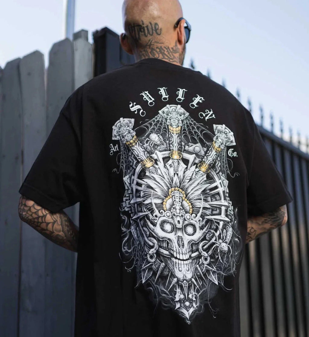 SULLEN CLOTHING MAYAN TATTOO ART STANDARD T-SHIRT Unisex T-shirt, Sweatshirt, Hoodie, Long Sleeve Tee - T-Shirt, Sweatshirt, Hoodie