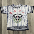 VTG Abstract Artistic Japanese Fish/Bull AOP Floral Collar Double Sided T Shirt Unisex T-shirt, Sweatshirt, Hoodie, Long Sleeve Tee - T-Shirt, Sweatshirt, Hoodie