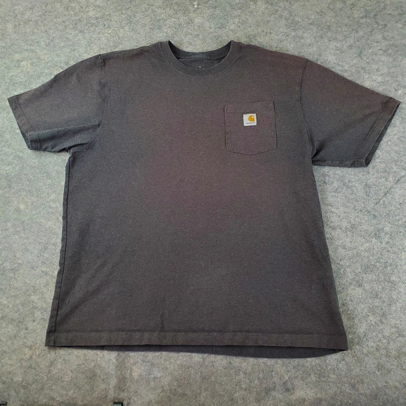 Carhartt Shirt Mens Extra Large Gray Crew Neck Short Sleeve Pocket Logo Stretch Unisex T-shirt, Sweatshirt, Hoodie, Long Sleeve Tee - T-Shirt, Sweatshirt, Hoodie