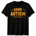 Unisex Tshirt Audhd Power Autism & Adhd Awareness Lightning Bolts Streetwear Unisex T-shirt, Sweatshirt, Hoodie, Long Sleeve Tee - T-Shirt, Sweatshirt, Hoodie