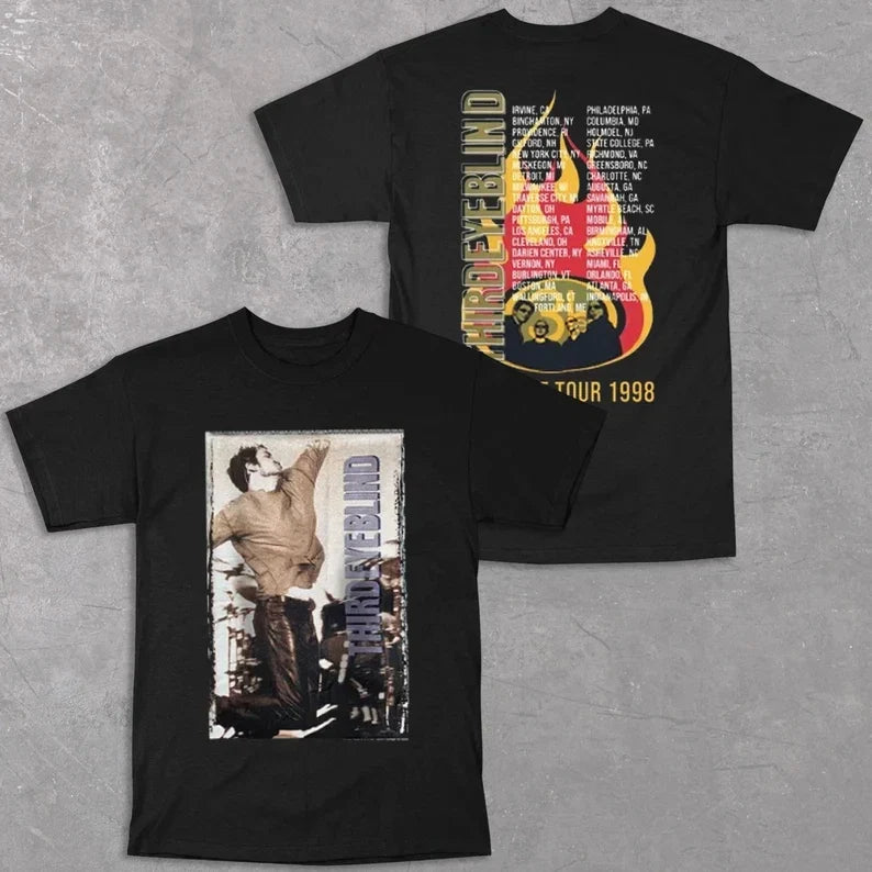 Vintage Style 90's Third Eye Blind Bonfire Tour Rock Band Unisex T-Shirt Unisex T-shirt, Sweatshirt, Hoodie, Long Sleeve Tee - T-Shirt, Sweatshirt, Hoodie