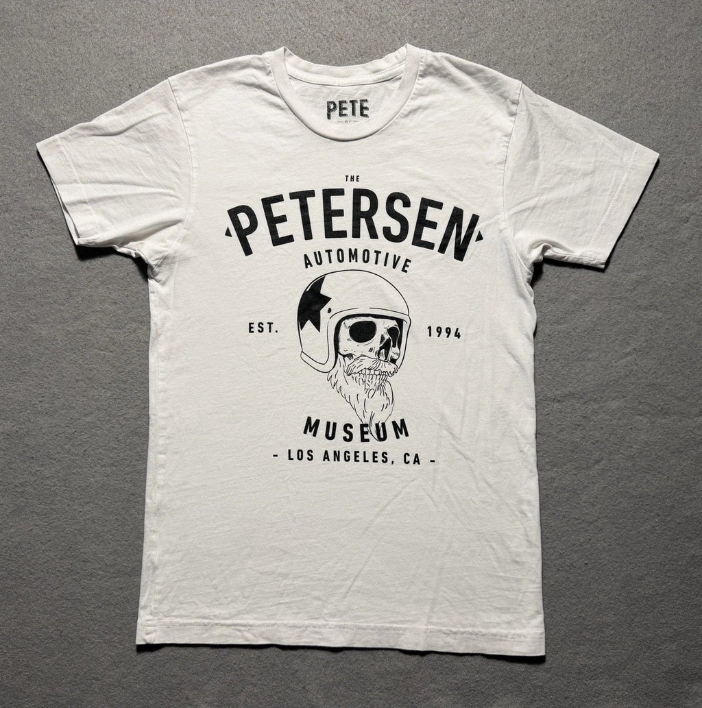 Pete By Petersen Deathly Ride T-Shirt Mens Small White Graphic Tee USA Made Unisex T-shirt, Sweatshirt, Hoodie, Long Sleeve Tee - T-Shirt, Sweatshirt, Hoodie
