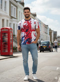London Jubilee AOP England Unisex T Shirt Union Jack Tee Great Britain Souvenir Unisex T-shirt, Sweatshirt, Hoodie, Long Sleeve Tee - T-Shirt, Sweatshirt, Hoodie