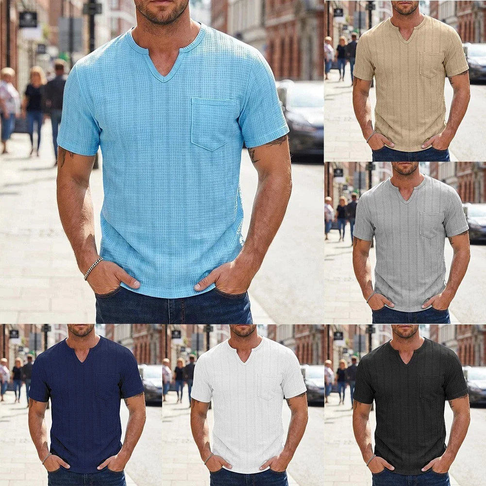Men's Spring Summer T Shirt with Breathable Fabric and Casual Plaid Aesthetic Unisex T-shirt, Sweatshirt, Hoodie, Long Sleeve Tee - T-Shirt, Sweatshirt, Hoodie