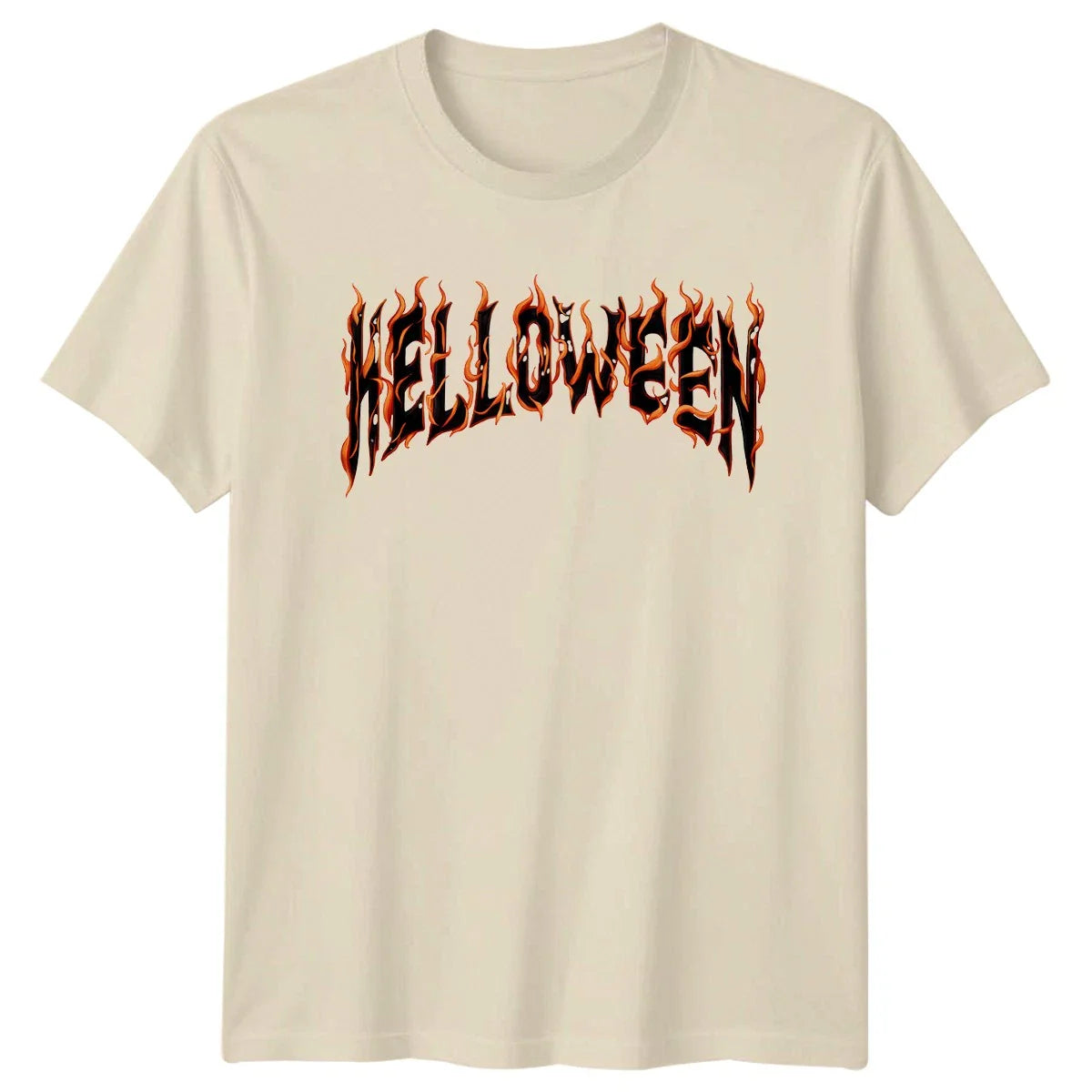 Halloween Fiery Text Holiday Graphic Mens T-Shirt Womens Tee Unisex Apparel Unisex T-shirt, Sweatshirt, Hoodie, Long Sleeve Tee - T-Shirt, Sweatshirt, Hoodie