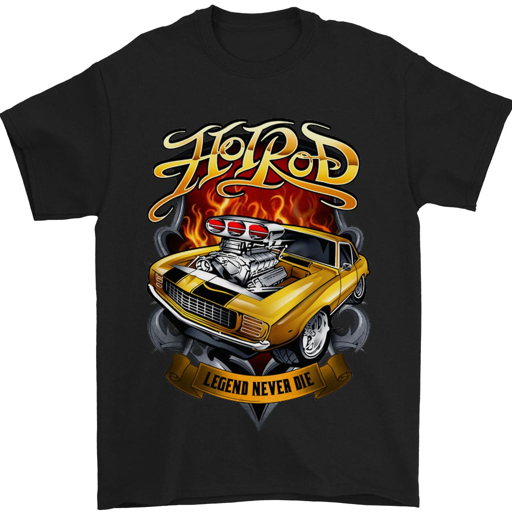 Hotrod Legend Hot Rod Dragster Car Mens T-Shirt 100% Cotton Unisex T-shirt, Sweatshirt, Hoodie, Long Sleeve Tee - T-Shirt, Sweatshirt, Hoodie