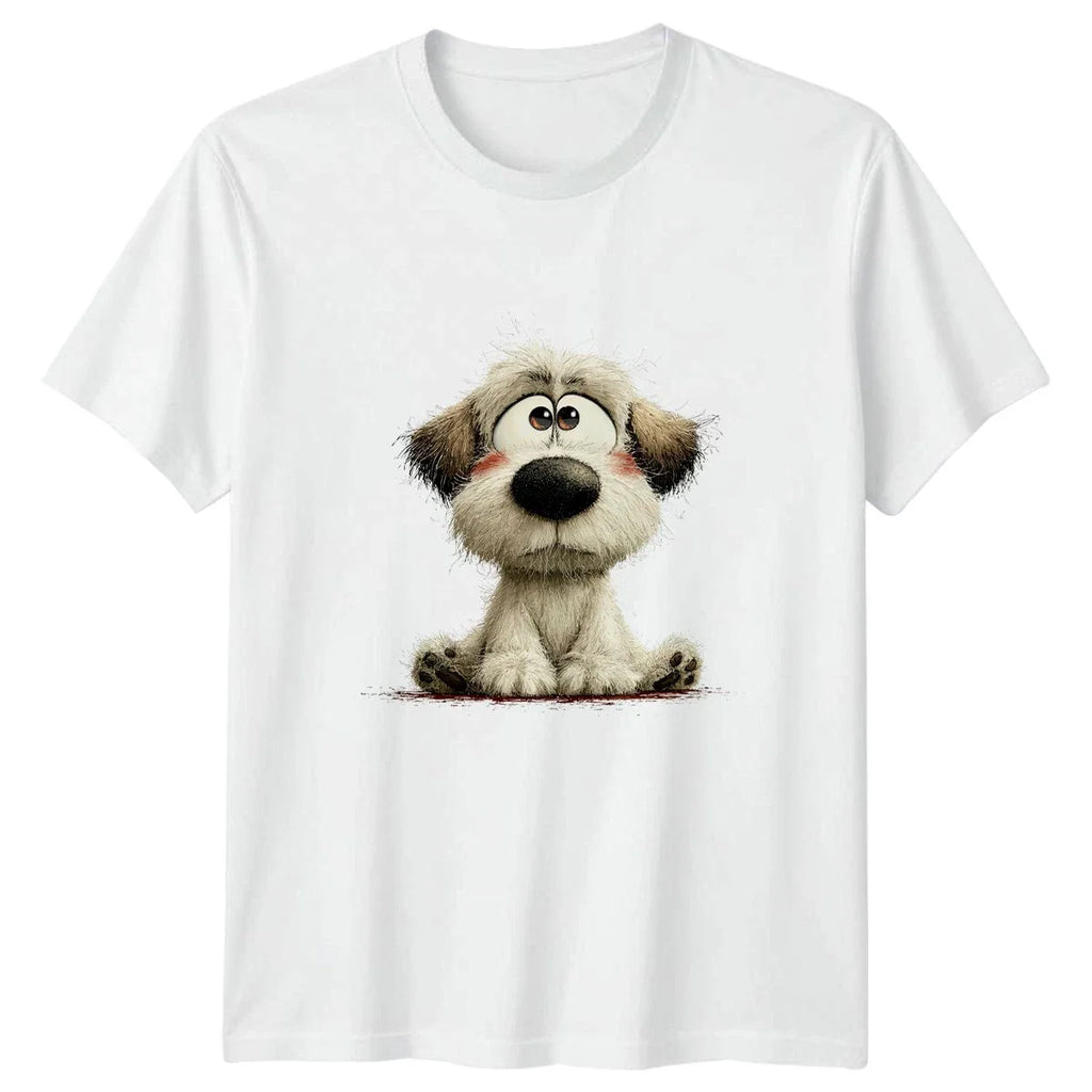 Cute Scruffy Puppy Dog T-Shirt Pet Art Gift For Him And Her Unisex T-shirt, Sweatshirt, Hoodie, Long Sleeve Tee - T-Shirt, Sweatshirt, Hoodie