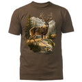 Deer & Bass Wilderness Hunting Fishing Wildlife T-shirt Unisex T-shirt, Sweatshirt, Hoodie, Long Sleeve Tee - T-Shirt, Sweatshirt, Hoodie