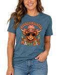 Overstimulated Mama Era Highland Cow Shirt, Western Mom Graphic Tee Unisex T-shirt, Sweatshirt, Hoodie, Long Sleeve Tee - T-Shirt, Sweatshirt, Hoodie