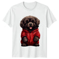 Cute Dog In Hoodie Animals Dogs Mens T-Shirt Womens Tee Graphic Top Puppy Design Unisex T-shirt, Sweatshirt, Hoodie, Long Sleeve Tee - T-Shirt, Sweatshirt, Hoodie