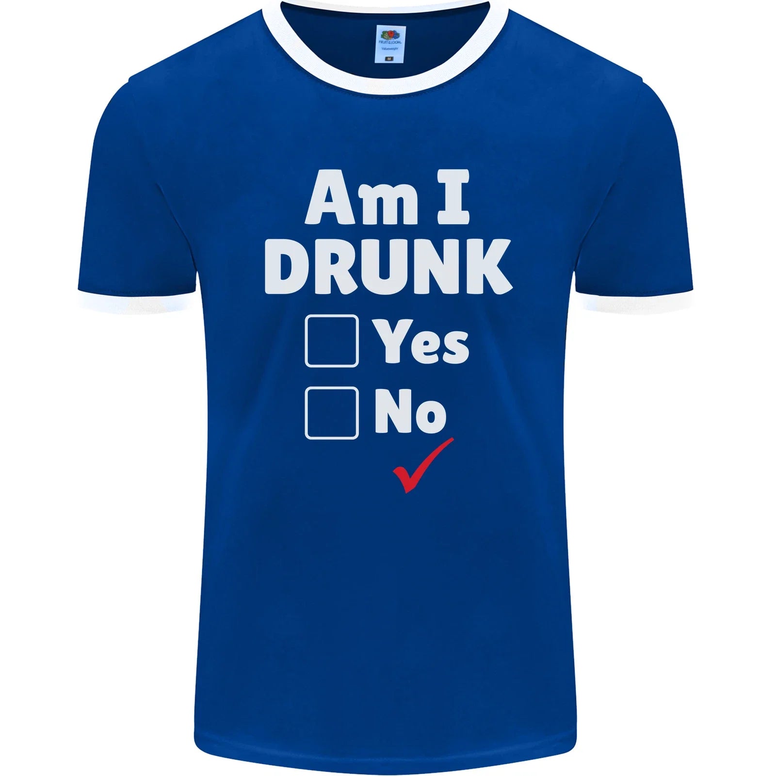 Am I Drunk Funny Beer Alcohol Wine Cider Guiness Mens Ringer T-Shirt FotL Unisex T-shirt, Sweatshirt, Hoodie, Long Sleeve Tee - T-Shirt, Sweatshirt, Hoodie