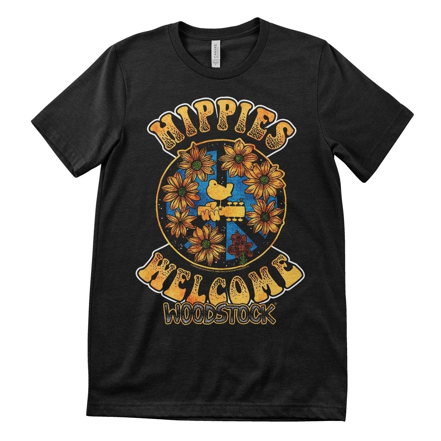 T-Shirt Pour Hommes Officiellement Licenci Woodstock - Hippies Bienvenus Unisex T-shirt, Sweatshirt, Hoodie, Long Sleeve Tee - T-Shirt, Sweatshirt, Hoodie