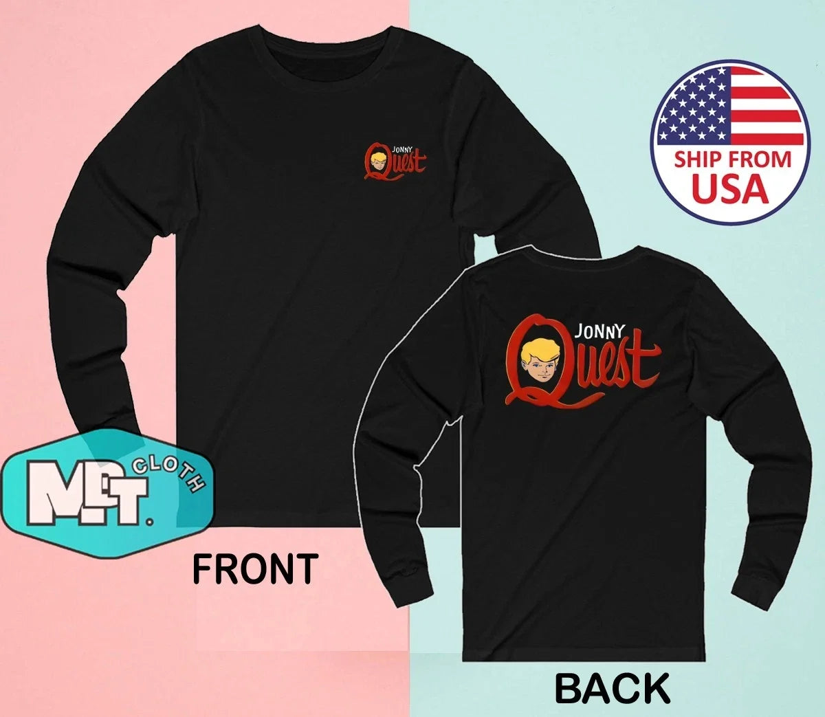 Jonny Quest Tv Cartoon Men's Black Size S-3XL Unisex T-shirt, Sweatshirt, Hoodie, Long Sleeve Tee - T-Shirt, Sweatshirt, Hoodie