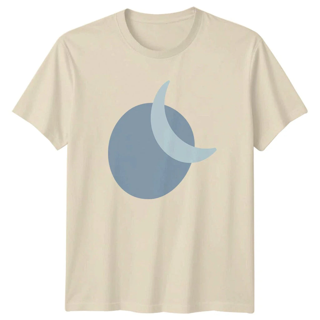 Minimalist Crescent Moon Celestial Abstract T-Shirt Lunar Geometric Astronomy Unisex T-shirt, Sweatshirt, Hoodie, Long Sleeve Tee - T-Shirt, Sweatshirt, Hoodie