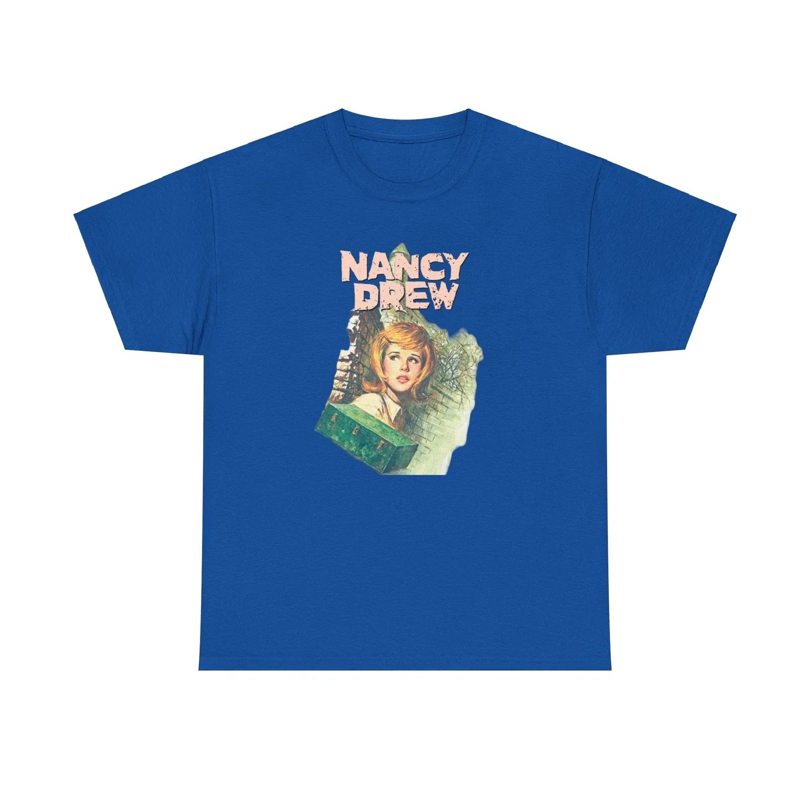 Nancy Drew Heavy Cotton Tee, Nancy Drew Fan Gift, Nancy Drew Book Cover Tee Unisex T-shirt, Sweatshirt, Hoodie, Long Sleeve Tee - T-Shirt, Sweatshirt, Hoodie