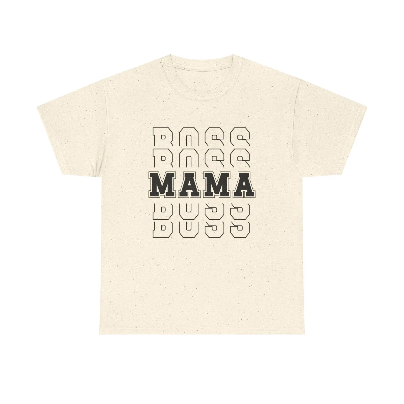 Mama Boss tee | Repeating 'BOSS' outline with bold MAMA graphic Unisex T-shirt, Sweatshirt, Hoodie, Long Sleeve Tee - T-Shirt, Sweatshirt, Hoodie