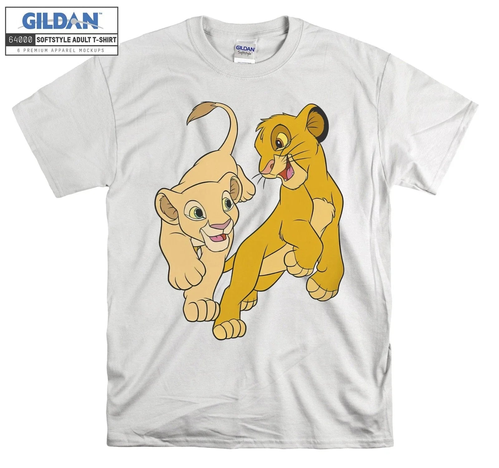 Lion King Simba And Nala Playful Portrait Hoodie Tshirt Men Women Unisex AB347 Unisex T-shirt, Sweatshirt, Hoodie, Long Sleeve Tee - T-Shirt, Sweatshirt, Hoodie