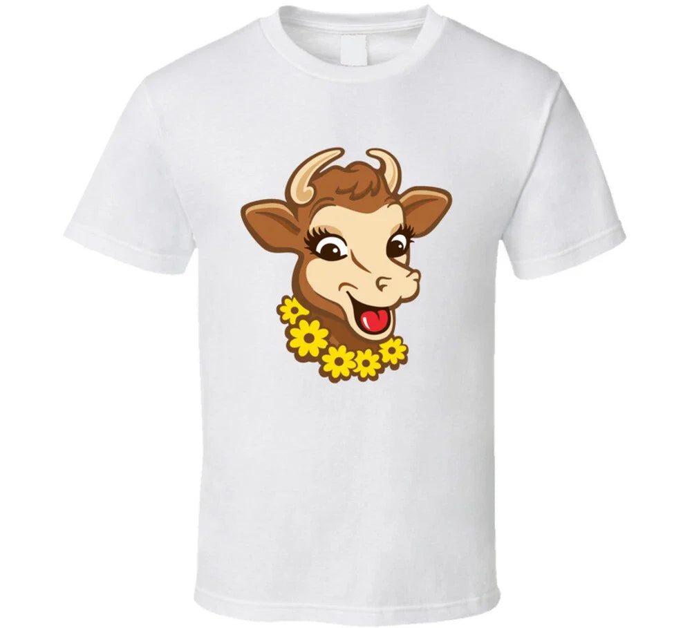 Elsie The Cow Borden Dairy Brand Mascot T Shirt Unisex T-shirt, Sweatshirt, Hoodie, Long Sleeve Tee - T-Shirt, Sweatshirt, Hoodie