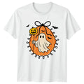 Retro Ghost Pumpkin T-Shirt Cute Ghost Halloween Gift For Him And Her Unisex T-shirt, Sweatshirt, Hoodie, Long Sleeve Tee - T-Shirt, Sweatshirt, Hoodie