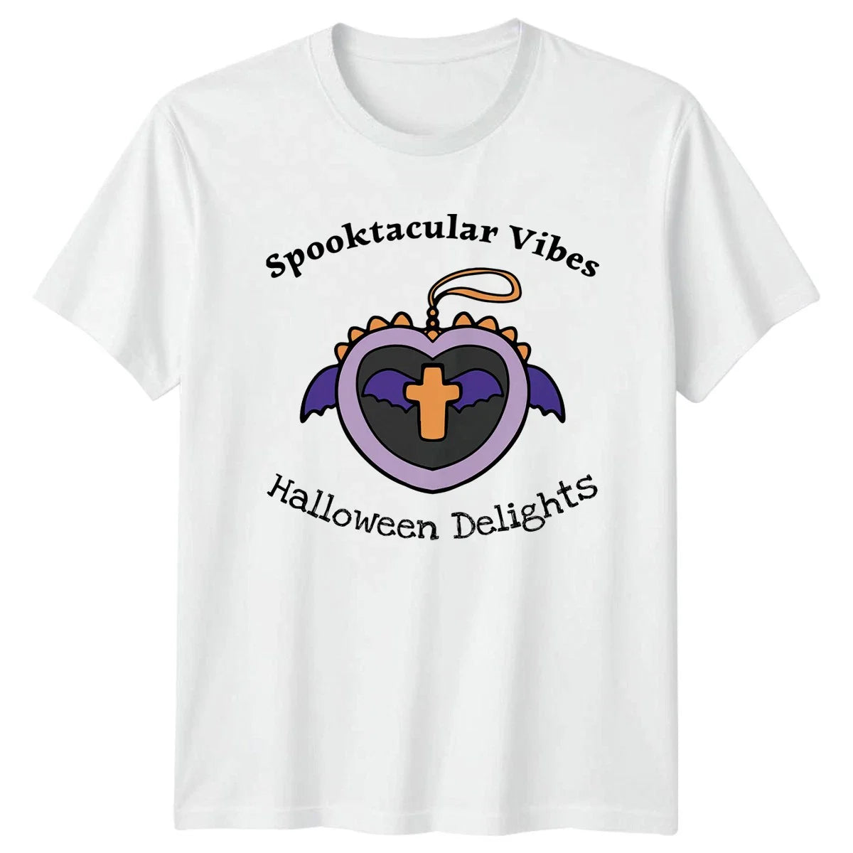 Spooktacular Vibes Halloween Delights T-Shirt Gothic Halloween Gift For Him Unisex T-shirt, Sweatshirt, Hoodie, Long Sleeve Tee - T-Shirt, Sweatshirt, Hoodie