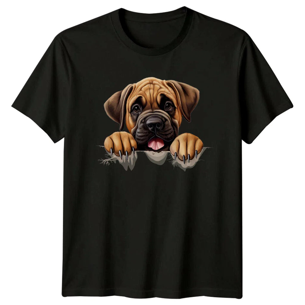 Bullmastiff Puppy Dog Peek-A-Boo Cute Pet Breed Lover T-Shirt Unisex T-shirt, Sweatshirt, Hoodie, Long Sleeve Tee - T-Shirt, Sweatshirt, Hoodie