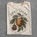 Dont Speak Orange Graphic Shirt, 90s Rock Aesthetic Top, Vintage Tee Unisex T-shirt, Sweatshirt, Hoodie, Long Sleeve Tee - T-Shirt, Sweatshirt, Hoodie