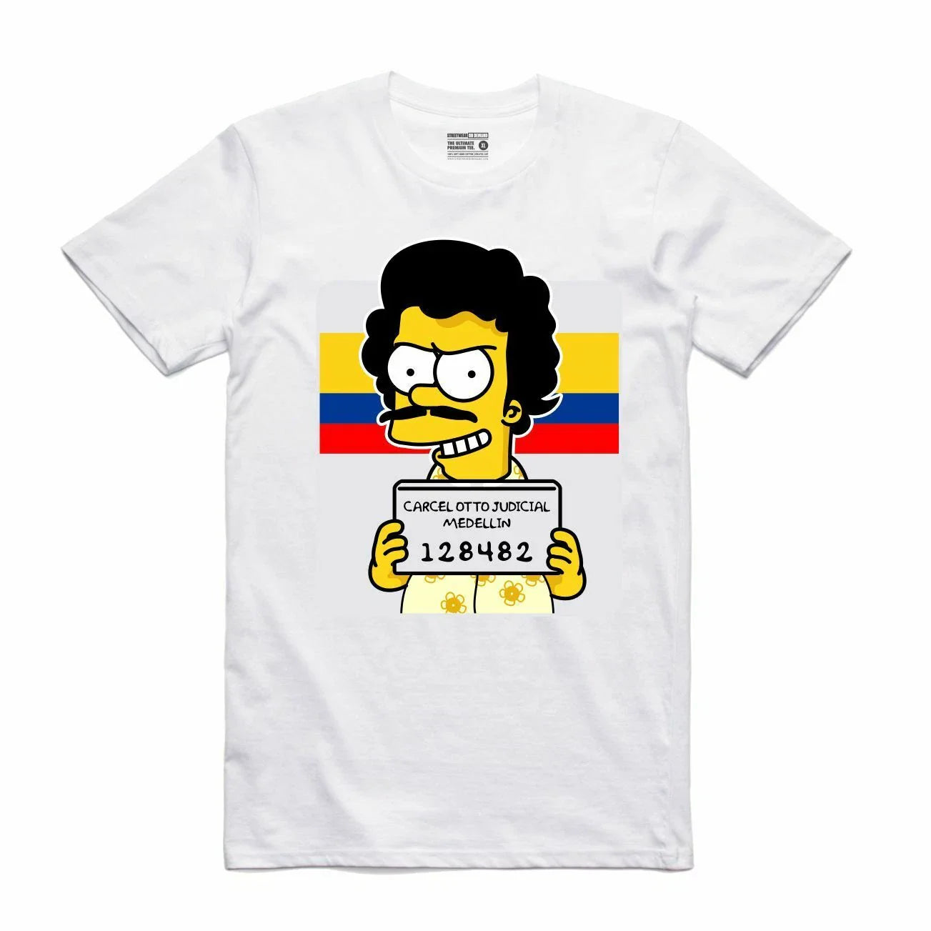 BRAND NEW Streetwear on Demand BOOTLEG ESCO BART WHITE Tee Shirt SMALL-3XLARGE Unisex T-shirt, Sweatshirt, Hoodie, Long Sleeve Tee - T-Shirt, Sweatshirt, Hoodie