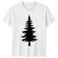 Simple Pine Tree Silhouette Black T-Shirt Forest Design Nature Outdoors Unisex T-shirt, Sweatshirt, Hoodie, Long Sleeve Tee - T-Shirt, Sweatshirt, Hoodie