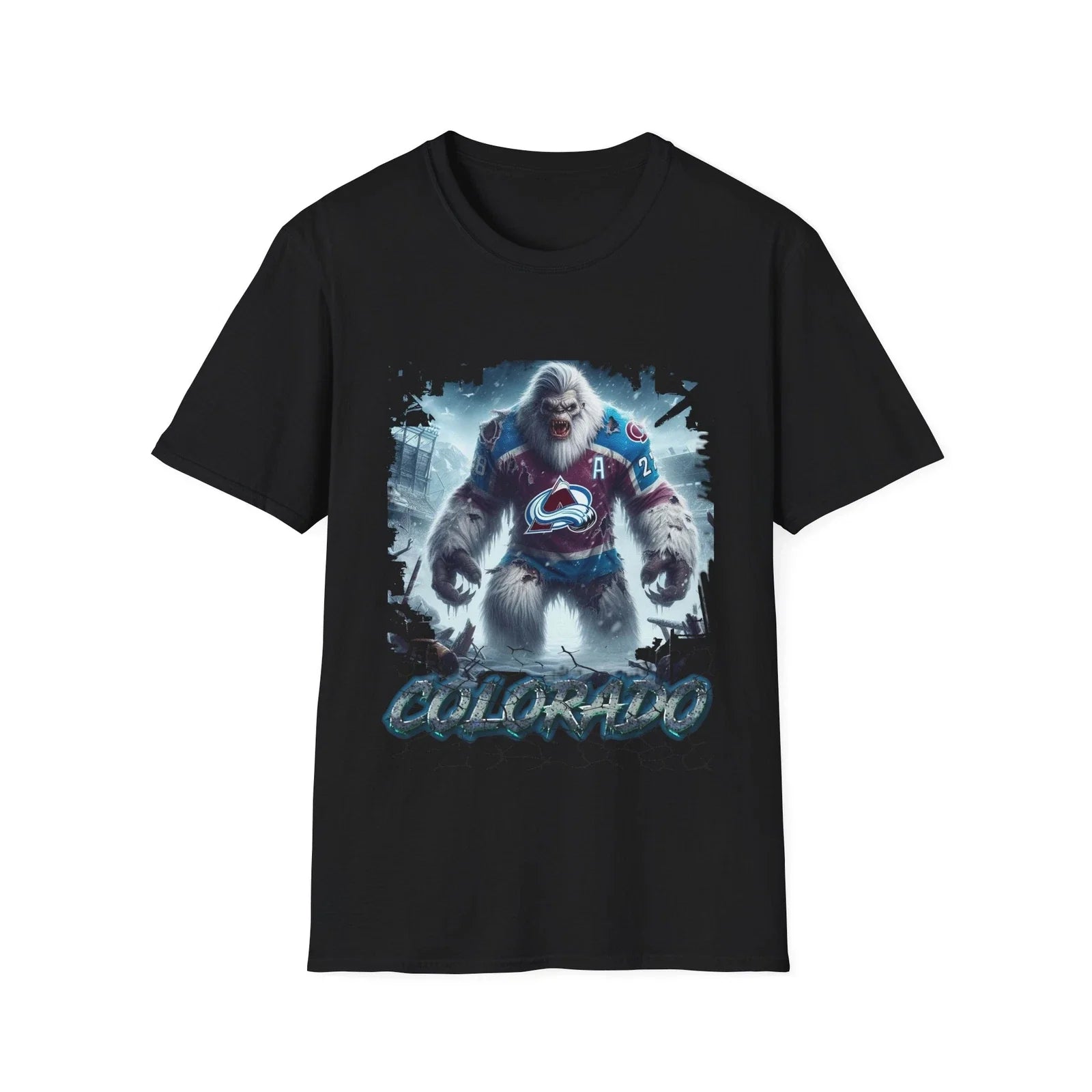 Avalanche of Fear - Colorado Avalanche Horror Mashup T-Shirt Unisex T-shirt, Sweatshirt, Hoodie, Long Sleeve Tee - T-Shirt, Sweatshirt, Hoodie