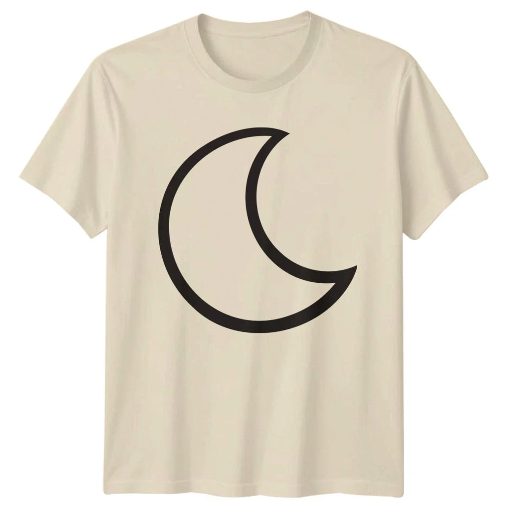 Minimalist Crescent Moon Night Sky T-Shirt Lunar Celestial Birthday Gift Unisex T-shirt, Sweatshirt, Hoodie, Long Sleeve Tee - T-Shirt, Sweatshirt, Hoodie
